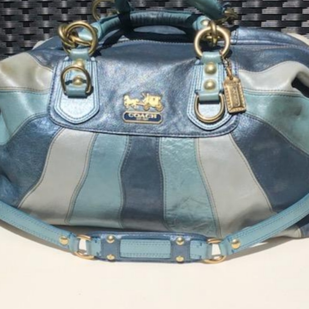 Authentic Multi Colored Coach Bag - Picture 2 of 8